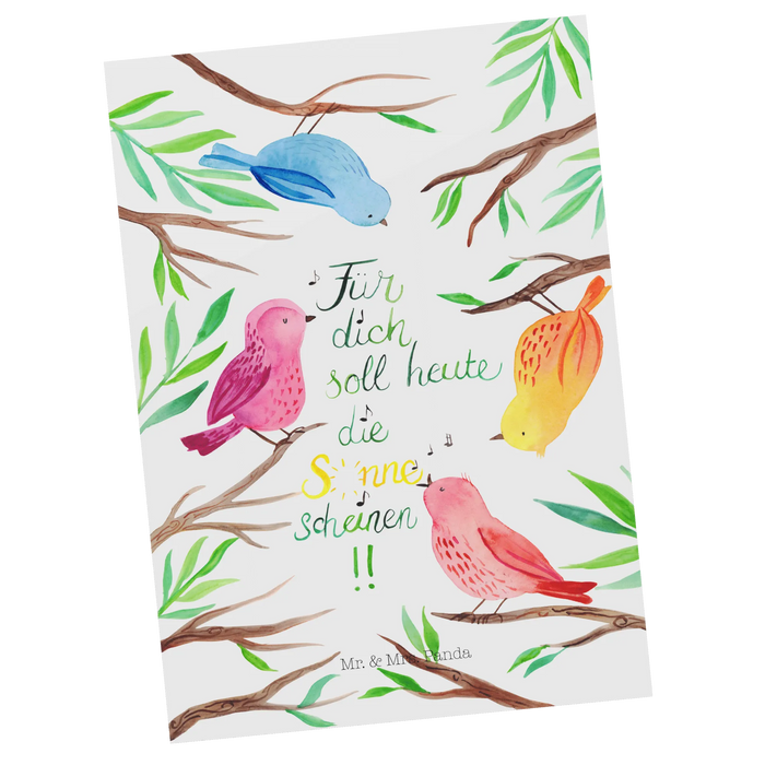 Postcard Birds Sun
