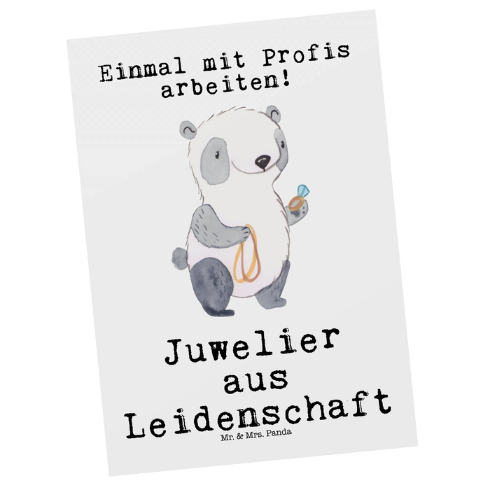 Postkarte Juwelier Leidenschaft