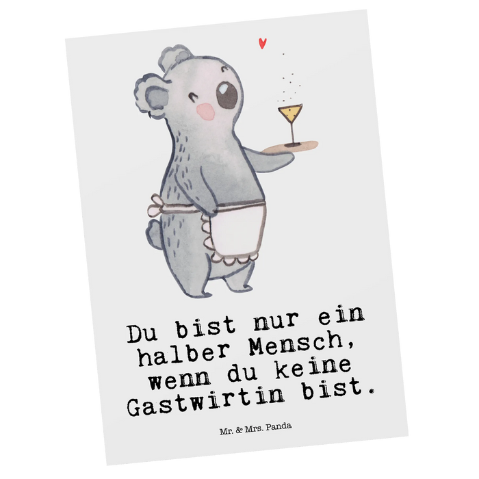 Postkarte Gastwirtin Herz