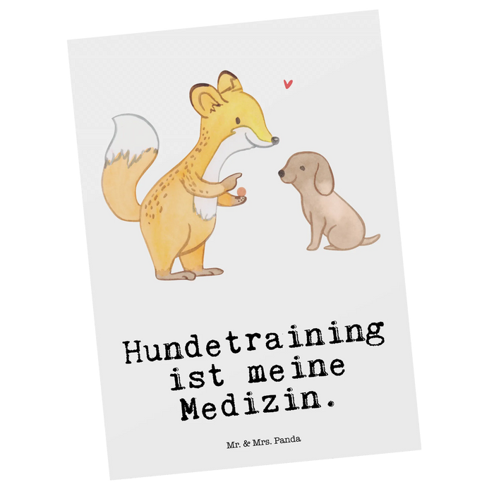 Postcard Fox dog training