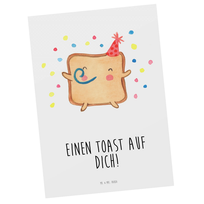 Postkarte Toast Party