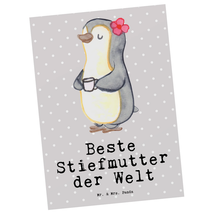 Postcard penguin Best stepmom in the world