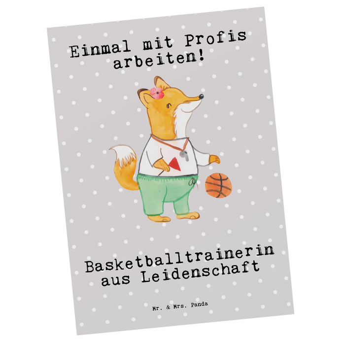 Postcard basketball coach Passion