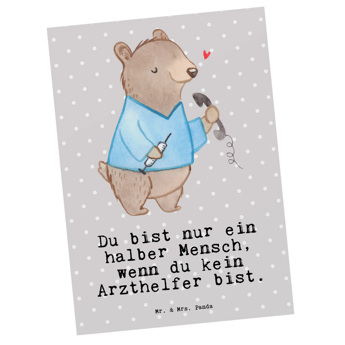 Postkarte Arzthelfer Herz