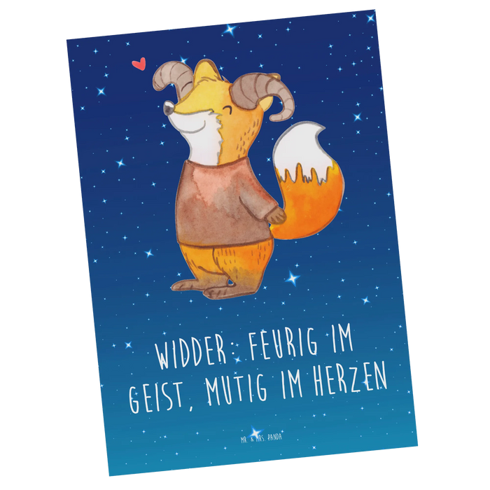 Postkarte Widder Astologie