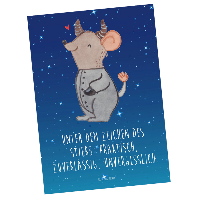 Postkarte Stier Astrologie