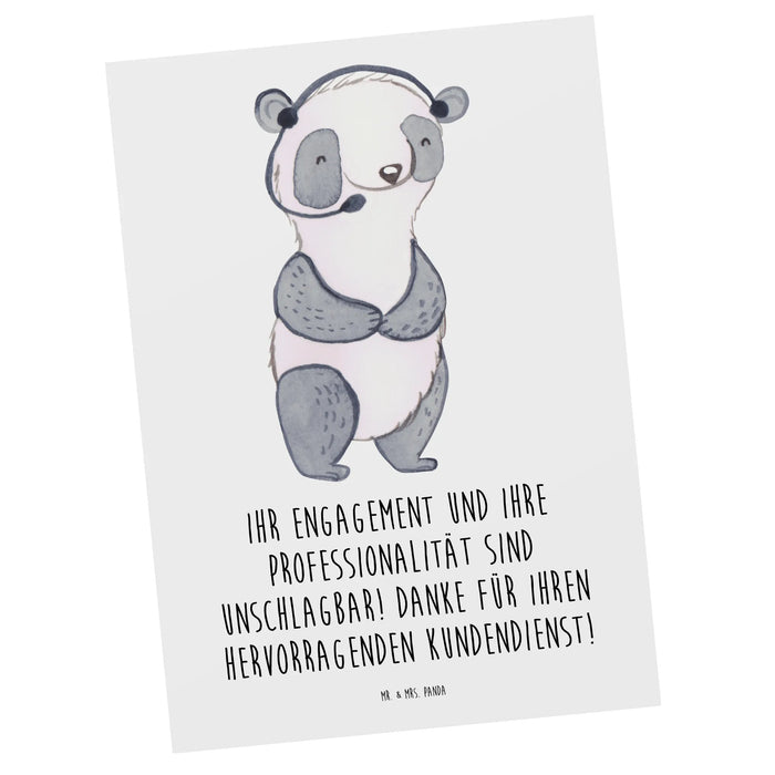 Postkarte Kundendienstmitarbeiter Held