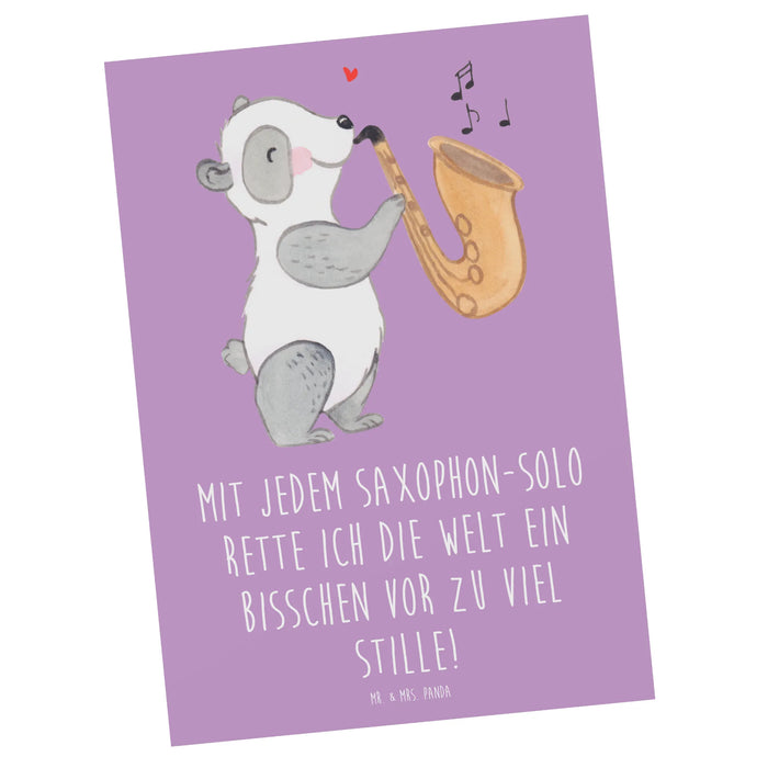 Postkarte Saxophon Magie