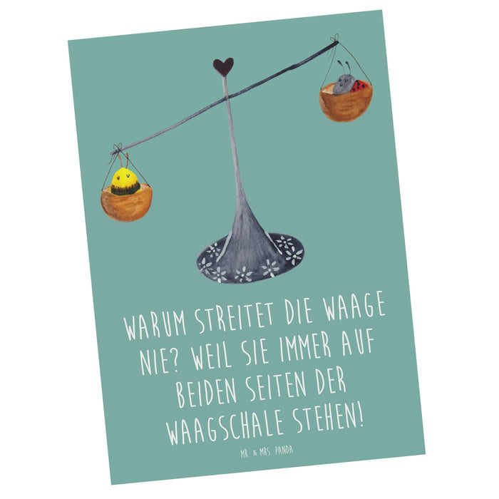 Postkarte Waage Harmonie