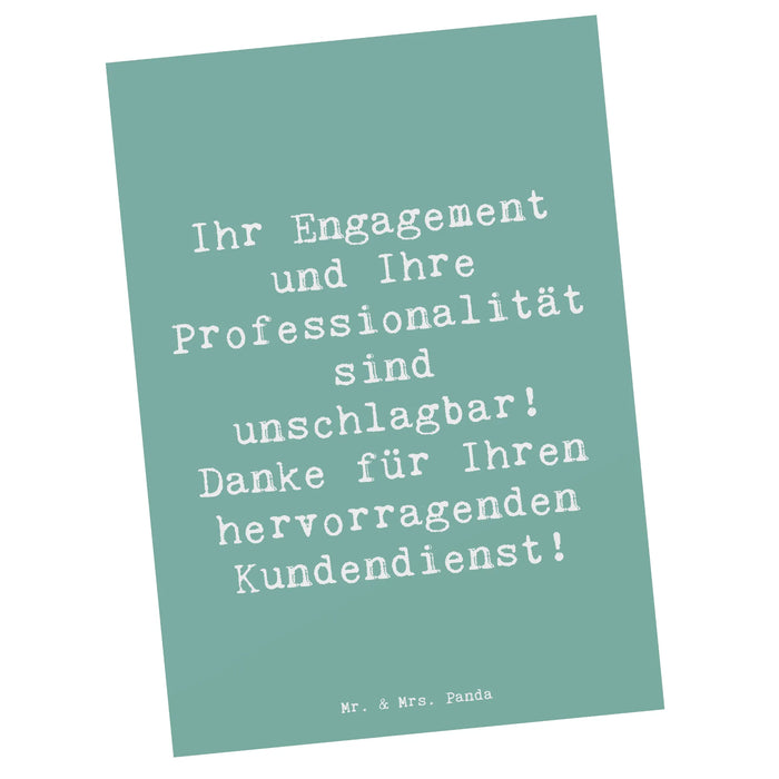 Postkarte Spruch Kundendienstmitarbeiter Held