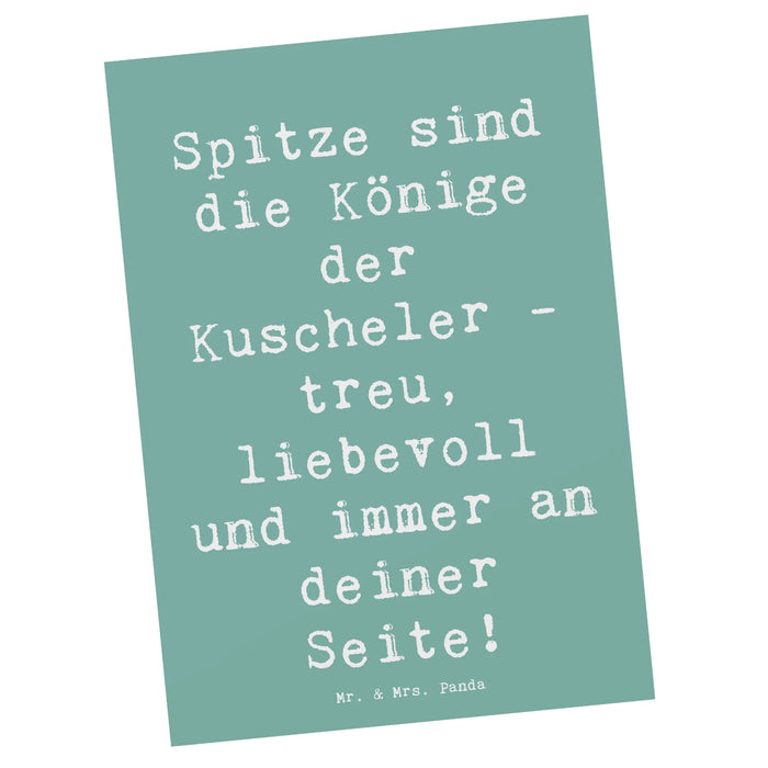 Postkarte Spruch Spitz König