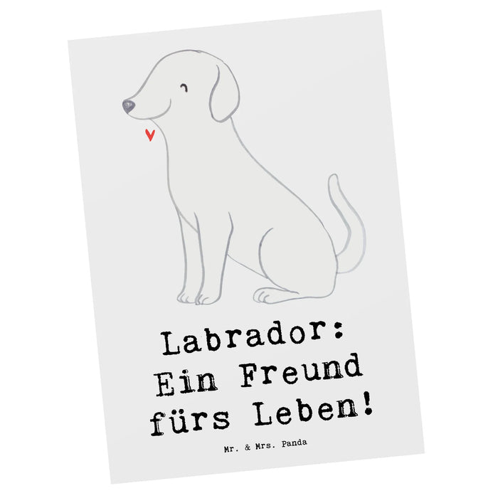 Postkarte Labrador Freund