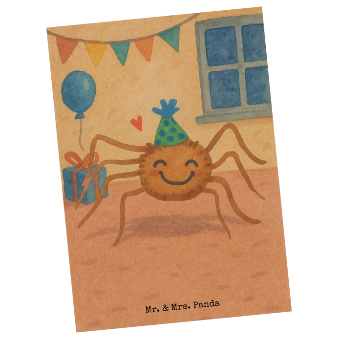 Postkarte Spinne Agathe Party Design