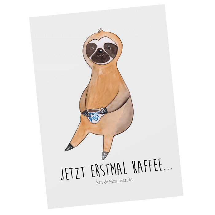 Postcard sloth Coffee