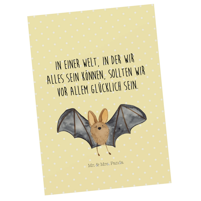 Postcard bat wing