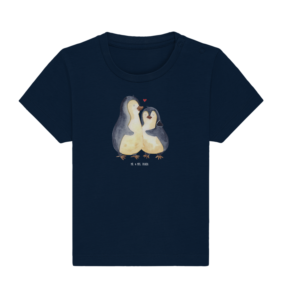 Organic Baby Shirt Pinguin umarmen Baby T-Shirt, Jungen Baby T-Shirt, Mädchen Baby T-Shirt, Shirt, Pinguin, Liebe, Liebespaar, Liebesbeweis, Liebesgeschenk, Verlobung, Jahrestag, Hochzeitstag, Hochzeit, Hochzeitsgeschenk