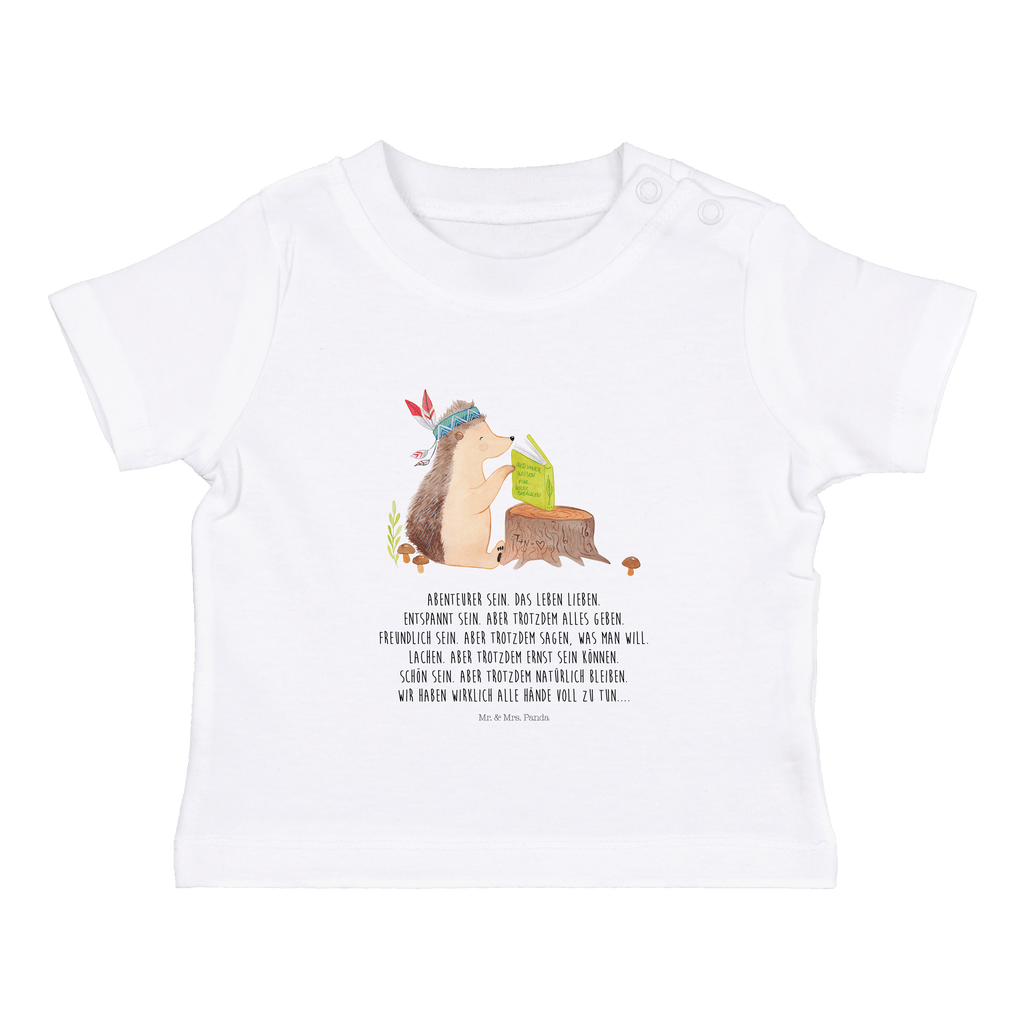 Organic Baby Shirt Igel Federschmuck Baby T-Shirt, Jungen Baby T-Shirt, Mädchen Baby T-Shirt, Shirt, Waldtiere, Tiere, Igel, Indianer, Abenteuer, Lagerfeuer, Camping