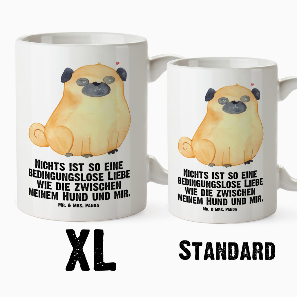 XL Tasse Mops XL Tasse, Große Tasse, Grosse Kaffeetasse, XL Becher, XL Teetasse, spülmaschinenfest, Jumbo Tasse, Groß, Hund, Hundemotiv, Haustier, Hunderasse, Tierliebhaber, Hundebesitzer, Sprüche, Mops, Liebe, Hundeliebe