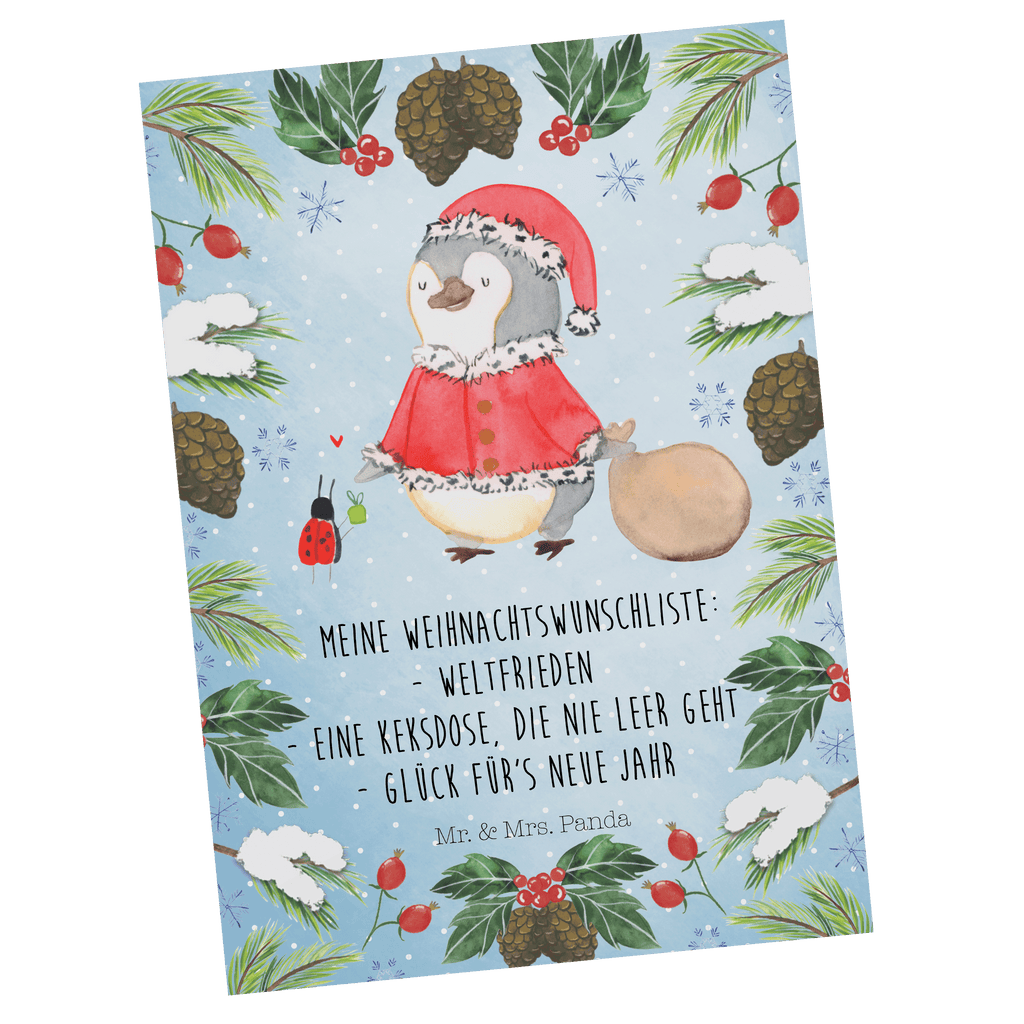Postkarte Pinguin Nikolaus Postkarte, Karte, Geschenkkarte, Grußkarte, Einladung, Ansichtskarte, Geburtstagskarte, Einladungskarte, Dankeskarte, Winter, Weihnachten, Weihnachtsdeko, Nikolaus, Advent, Heiligabend, Wintermotiv