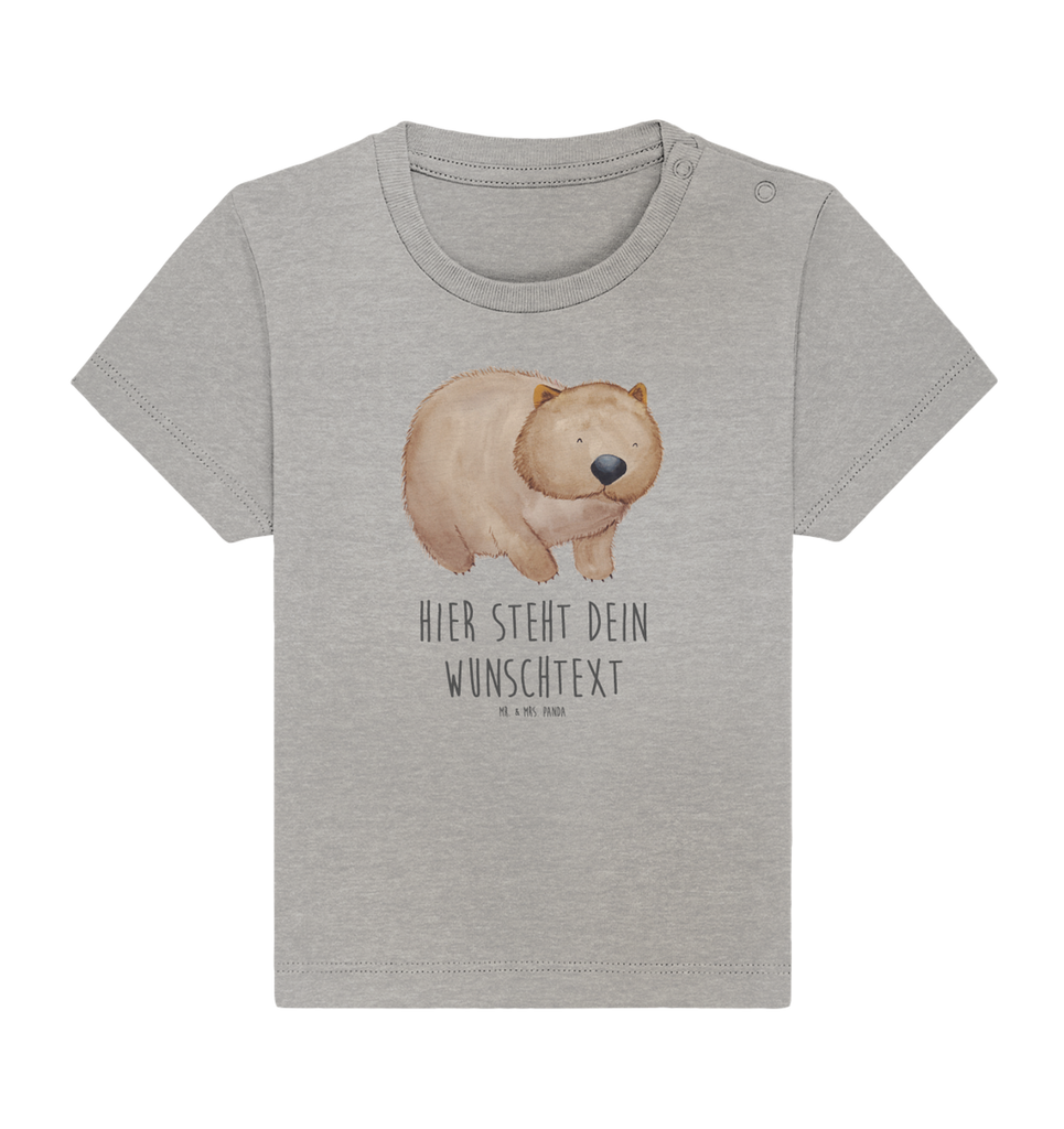 Personalisiertes Baby Shirt Wombat Personalisiertes Baby T-Shirt, Personalisiertes Jungen Baby T-Shirt, Personalisiertes Mädchen Baby T-Shirt, Personalisiertes Shirt, Tiermotive, Gute Laune, lustige Sprüche, Tiere, Wombat, Das Leben ist schön, Motivation, Spruch, Australien