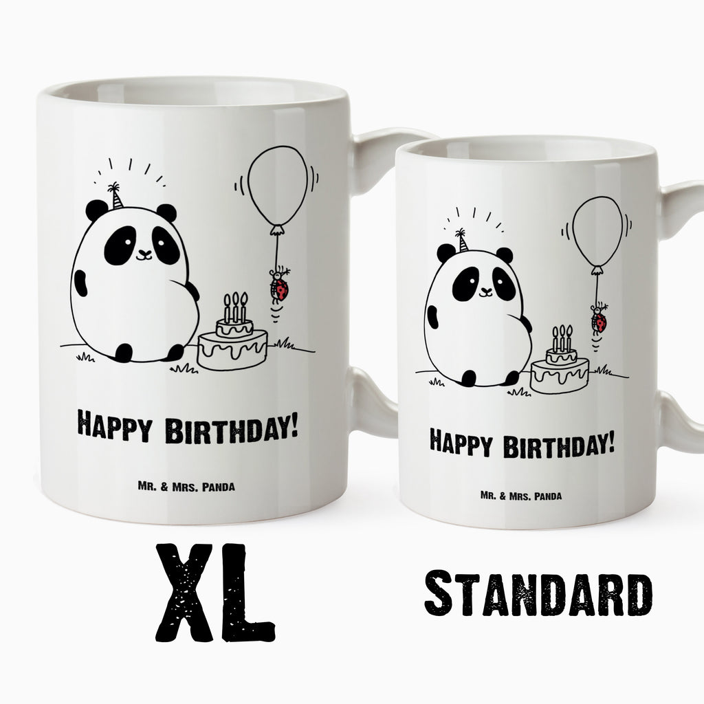 XL Tasse Easy & Peasy Happy Birthday XL Tasse, Große Tasse, Grosse Kaffeetasse, XL Becher, XL Teetasse, spülmaschinenfest, Jumbo Tasse, Groß