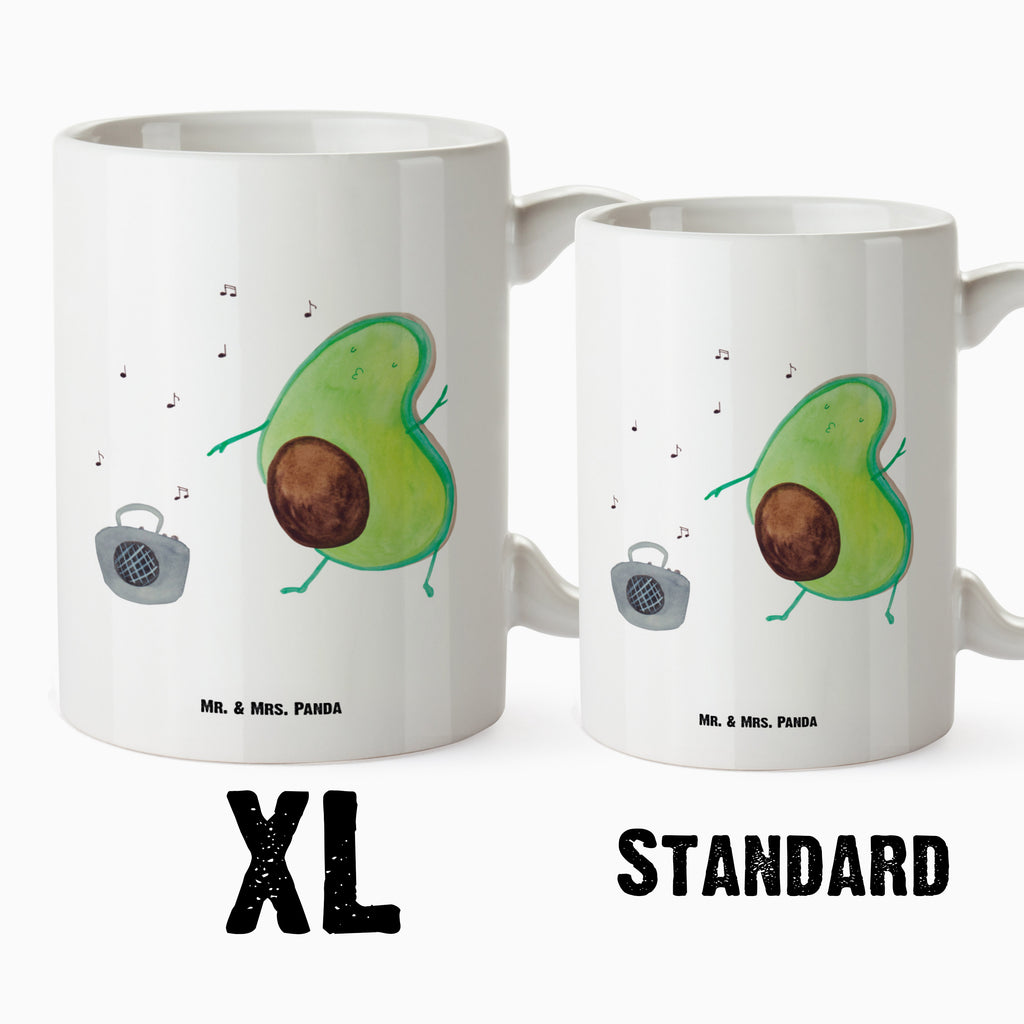XL Tasse Avocado tanzt XL Tasse, Große Tasse, Grosse Kaffeetasse, XL Becher, XL Teetasse, spülmaschinenfest, Jumbo Tasse, Groß, Avocado, Veggie, Vegan, Gesund