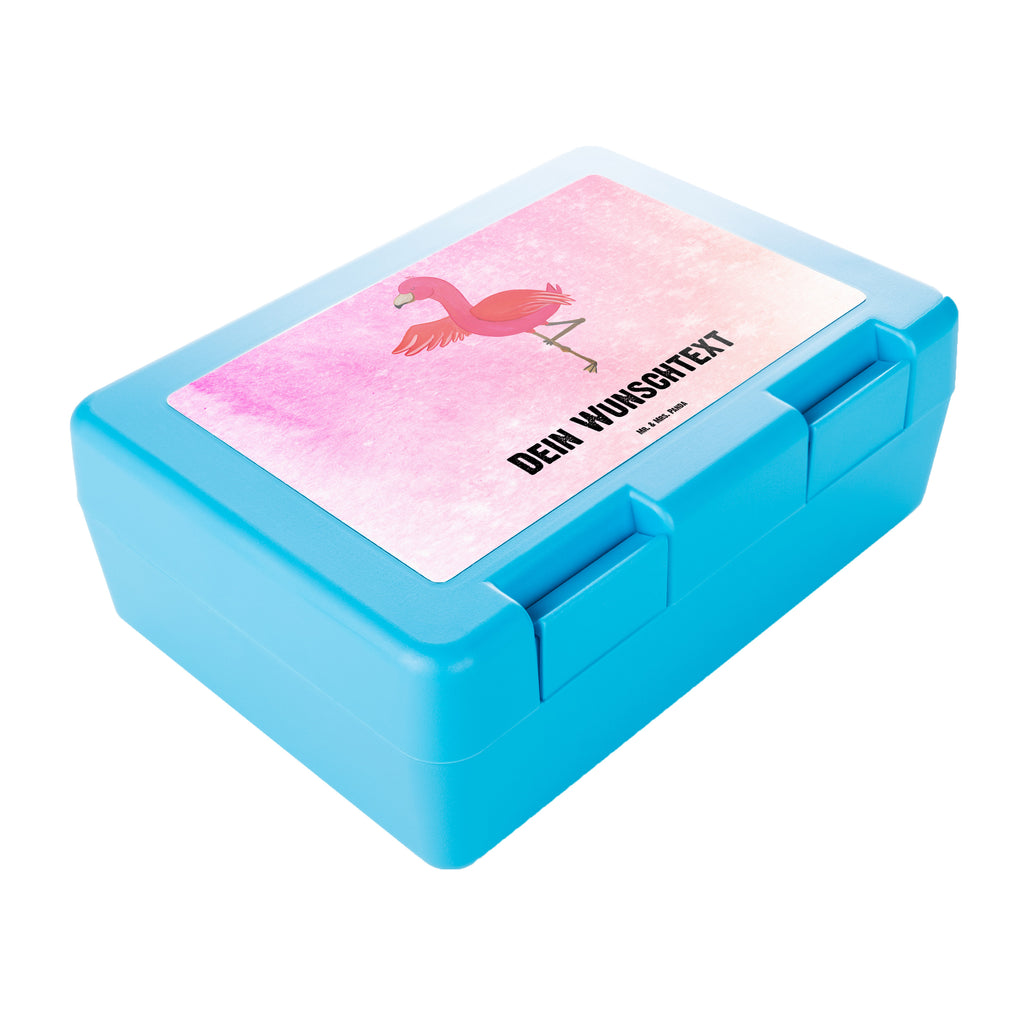 Personalisierte Brotdose Flamingo Yoga Brotdose personalisiert, Brotbox, Snackbox, Lunch box, Butterbrotdose, Brotzeitbox, Flamingo, Vogel, Yoga, Namaste, Achtsamkeit, Yoga-Übung, Entspannung, Ärger, Aufregen, Tiefenentspannung