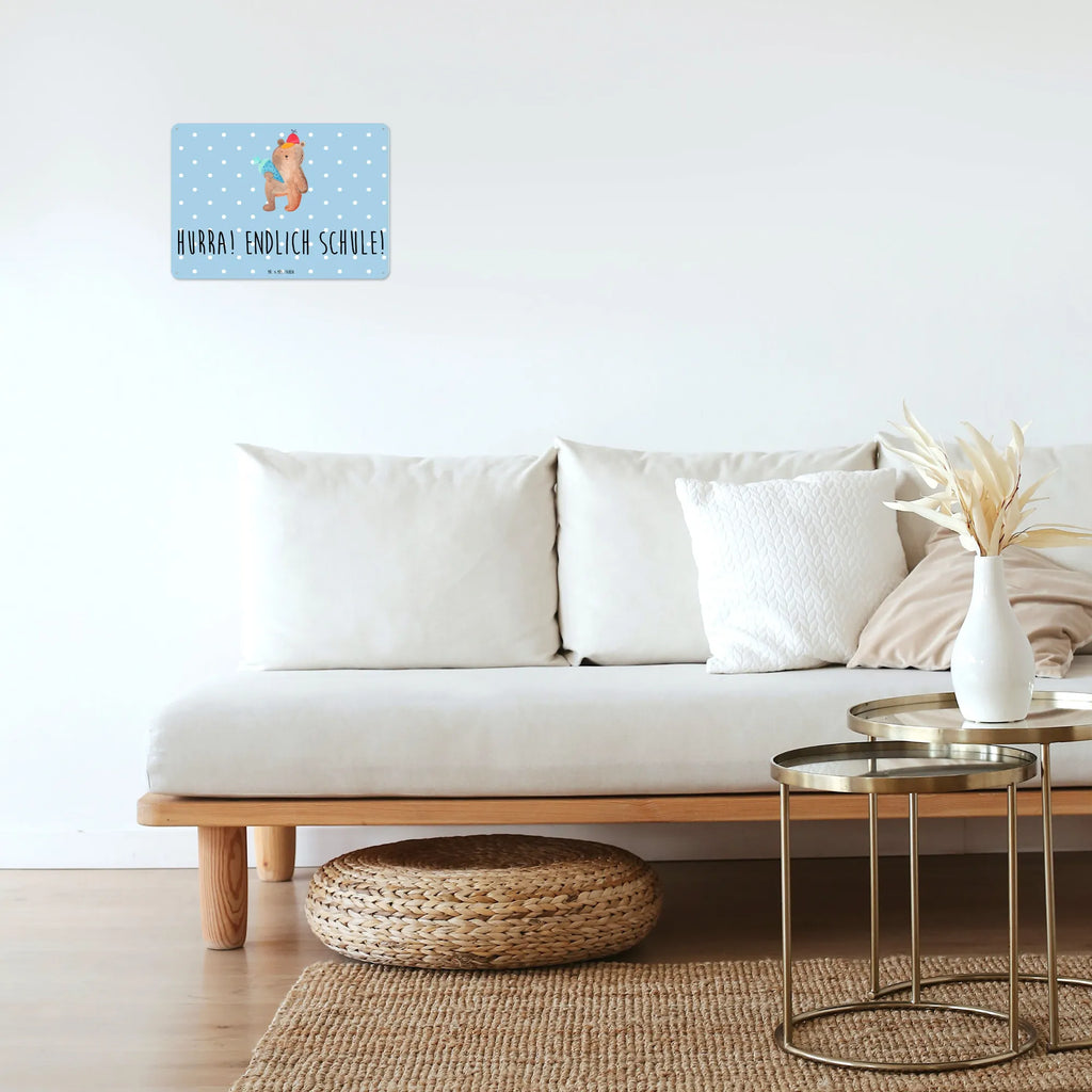 Blechschild Bär Schultüte Wandschild Metall, Blechschild Groß, Blechschild Für Frauen, Blechschild, Blechschild Für Männer, Blechschild Büro, Blechschild Zum Aufhängen, Türschild Metall, Blechschild Küche, Dekoschild Metall, Teddy, Bär, Teddybär, Grundschule, Bär Motiv, Schulanfang, Erster Schultag Geschenk, Einschulung Geschenk, Schule Geschenk, Schultüte, Schulbeginn