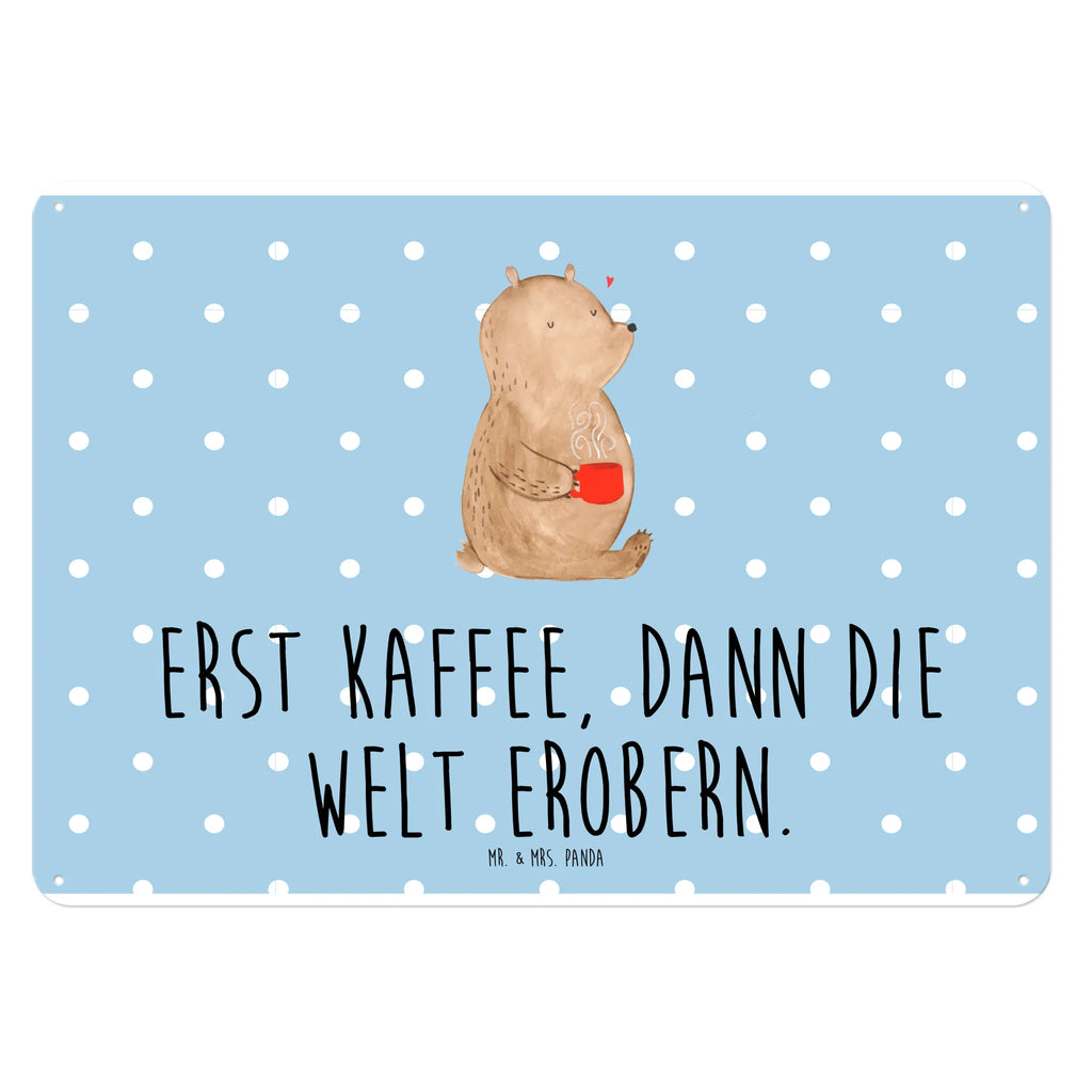 Tin sign bear Coffee Blechschild Küche, Blechschild Für Frauen, Blechschild Büro, Blechschild Für Männer, Dekoschild Metall, Wandschild Metall, Blechschild Zum Aufhängen, Blechschild Groß, Blechschild, Türschild Metall, Teddy, Bär, Teddybär, Coffee, Guten Morgen, Motivation, Kaffee, Welt Retten, Morgenroutine, Welt Erobern, Bären