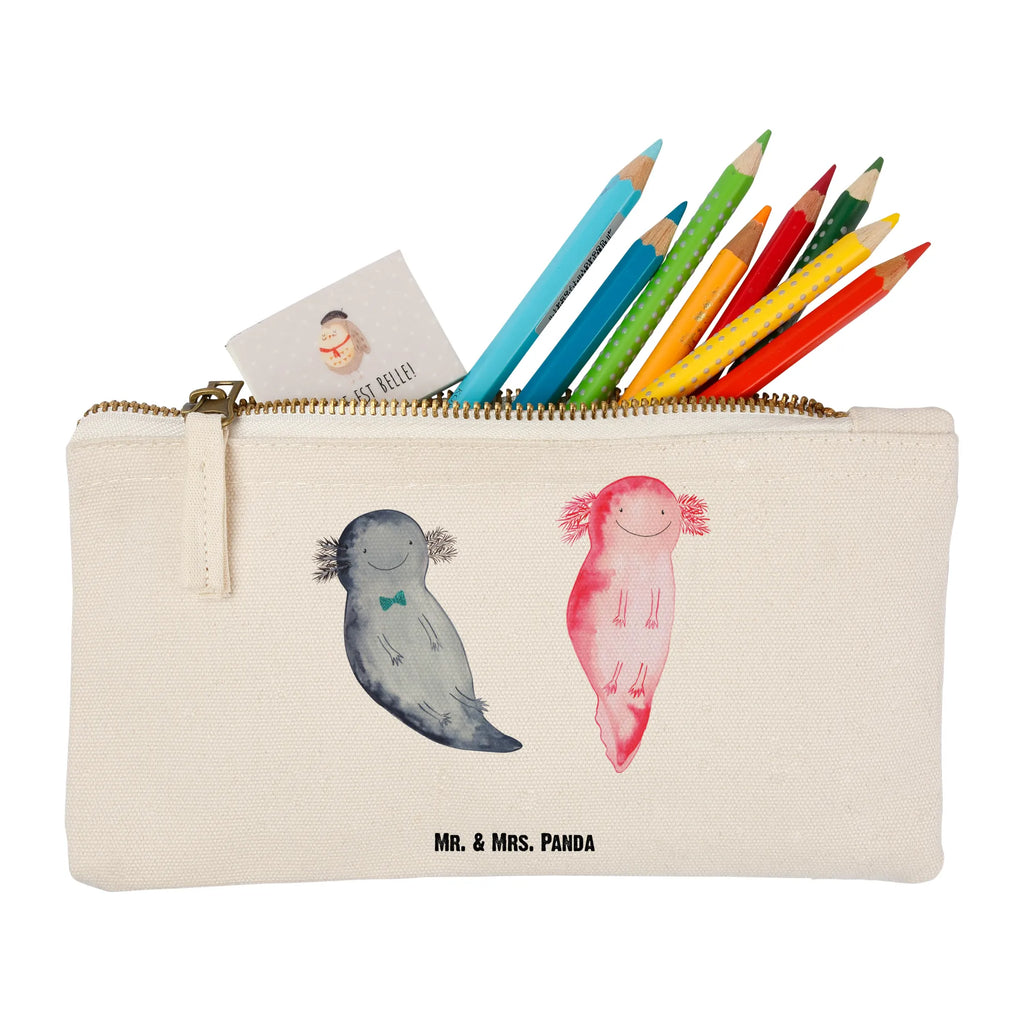 torebka na makijaż Axolotl Przyjaciółka Etui, kosmetiktäschchen, Stiftemäppchen, Kulturbeutel, Schminkbeutel, Schminktasche, Waschtasche, beauty tasche, Schminktäschchen, Kosmetikbeutel, beauty case, Mäppchen, Schlampermäppchen, pinsel tasche, aufbewahrungsbeutel, Waschbeutel, Kosmetiktasche, pencil case, Kulturtasche, Federmappe, utensilientasche, toiletry bag, aufbewahrungstasche, Molch, Axolotl, Liebesbeweis, Große Liebe, Lurch, Schwanzlurch, Ehemann, Valentinstag, Axolot, Lurche, Freund, Jahrestag, Liebe, Verlobter