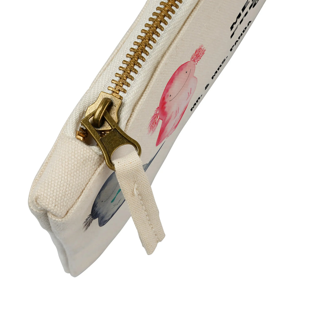 torebka na makijaż Axolotl Przyjaciółka Etui, kosmetiktäschchen, Stiftemäppchen, Kulturbeutel, Schminkbeutel, Schminktasche, Waschtasche, beauty tasche, Schminktäschchen, Kosmetikbeutel, beauty case, Mäppchen, Schlampermäppchen, pinsel tasche, aufbewahrungsbeutel, Waschbeutel, Kosmetiktasche, pencil case, Kulturtasche, Federmappe, utensilientasche, toiletry bag, aufbewahrungstasche, Molch, Axolotl, Liebesbeweis, Große Liebe, Lurch, Schwanzlurch, Ehemann, Valentinstag, Axolot, Lurche, Freund, Jahrestag, Liebe, Verlobter