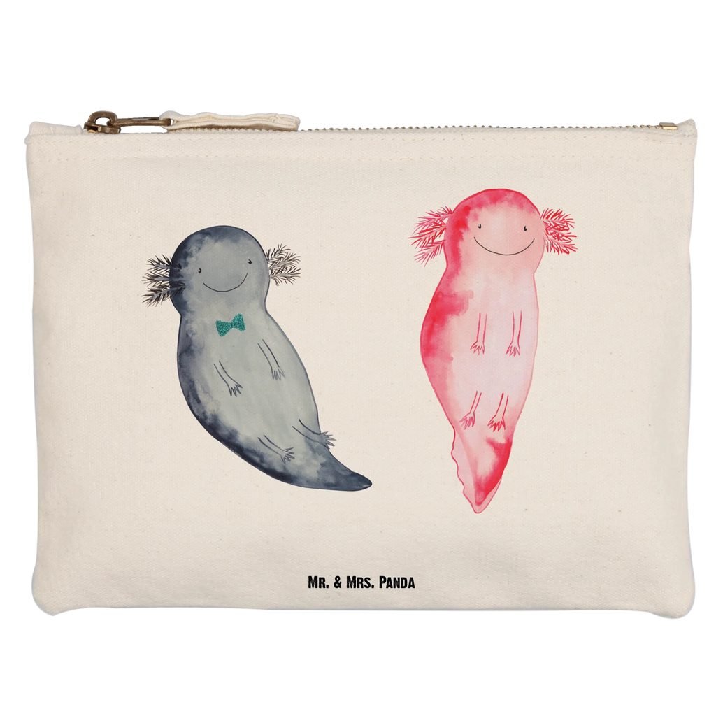 torebka na makijaż Axolotl Przyjaciółka Etui, kosmetiktäschchen, Stiftemäppchen, Kulturbeutel, Schminkbeutel, Schminktasche, Waschtasche, beauty tasche, Schminktäschchen, Kosmetikbeutel, beauty case, Mäppchen, Schlampermäppchen, pinsel tasche, aufbewahrungsbeutel, Waschbeutel, Kosmetiktasche, pencil case, Kulturtasche, Federmappe, utensilientasche, toiletry bag, aufbewahrungstasche, Molch, Axolotl, Liebesbeweis, Große Liebe, Lurch, Schwanzlurch, Ehemann, Valentinstag, Axolot, Lurche, Freund, Jahrestag, Liebe, Verlobter