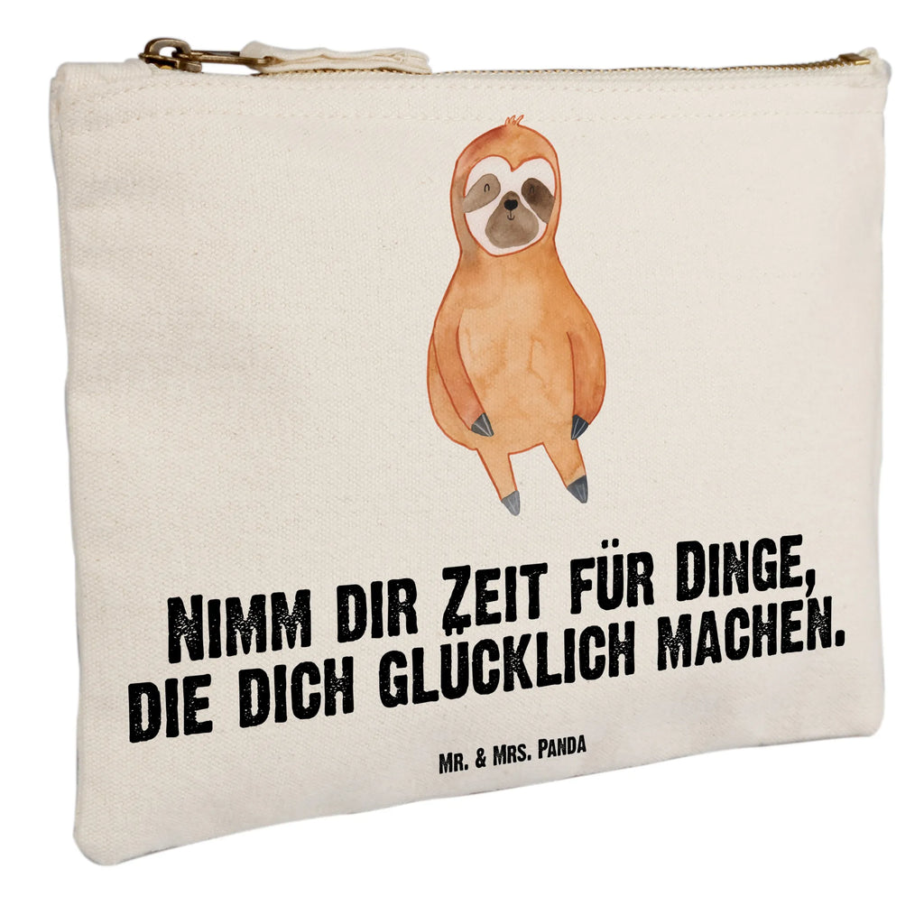 Make-up bag sloth Satisfied Schminkbeutel, beauty case, Kulturbeutel, Kulturtasche, Mäppchen, Etui, pinsel tasche, aufbewahrungstasche, Federmappe, Waschtasche, Schminktäschchen, Kosmetikbeutel, Schlampermäppchen, beauty tasche, kosmetiktäschchen, pencil case, Waschbeutel, Stiftemäppchen, Schminktasche, Kosmetiktasche, utensilientasche, toiletry bag, aufbewahrungsbeutel, Faultier, Faultier Geschenk, Faultier Deko, Gelassenheit, Lieblingstier, faul, Faultiere, Frieden, Zufrieden, Pause, glücklich, Happy, Zufriedenheit, Relaxen, Glück, Ruhe