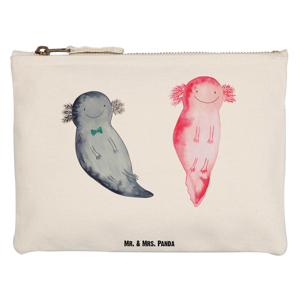 torebka na makijaż Axolotl Przyjaciółka Etui, kosmetiktäschchen, Stiftemäppchen, Kulturbeutel, Schminkbeutel, Schminktasche, Waschtasche, beauty tasche, Schminktäschchen, Kosmetikbeutel, beauty case, Mäppchen, Schlampermäppchen, pinsel tasche, aufbewahrungsbeutel, Waschbeutel, Kosmetiktasche, pencil case, Kulturtasche, Federmappe, utensilientasche, toiletry bag, aufbewahrungstasche, Molch, Axolotl, Liebesbeweis, Große Liebe, Lurch, Schwanzlurch, Ehemann, Valentinstag, Axolot, Lurche, Freund, Jahrestag, Liebe, Verlobter