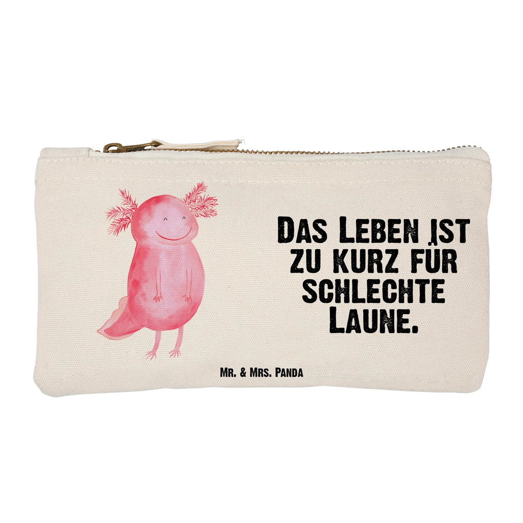 Make-up bag axolotl Happy Stiftemäppchen, beauty tasche, Schlampermäppchen, Kulturbeutel, Mäppchen, aufbewahrungstasche, kosmetiktäschchen, Schminkbeutel, Waschbeutel, utensilientasche, beauty case, Kulturtasche, Kosmetikbeutel, aufbewahrungsbeutel, Etui, Schminktasche, pinsel tasche, Waschtasche, Schminktäschchen, Federmappe, pencil case, toiletry bag, Kosmetiktasche, Molch, Axolotl, Schwanzlurch, Gute Laune, Lurch, Axolot, Motivation, Lurche