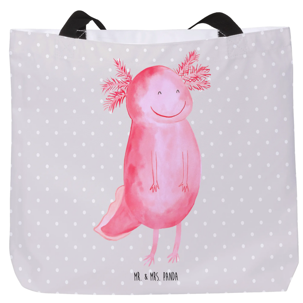 Shopper axolotl Happy carrier bag, beach bag, shopper, large, bag, shopping bag, handle bag, woman, XXL, Axolotl, Axelotl, marine animals, Mexican walking fish, salamander, tail, good mood, amphibian, motivation, axolotl, axolot