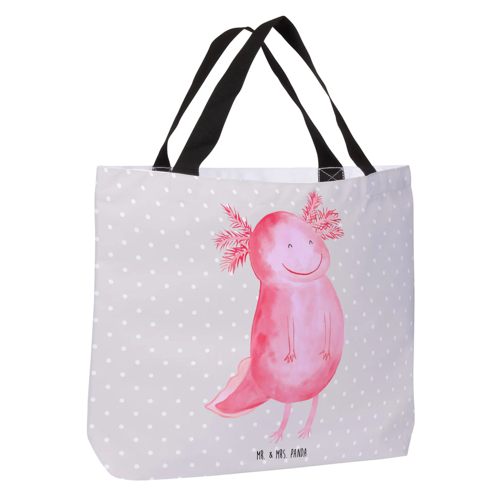 Shopper axolotl Happy carrier bag, beach bag, shopper, large, bag, shopping bag, handle bag, woman, XXL, Axolotl, Axelotl, marine animals, Mexican walking fish, salamander, tail, good mood, amphibian, motivation, axolotl, axolot