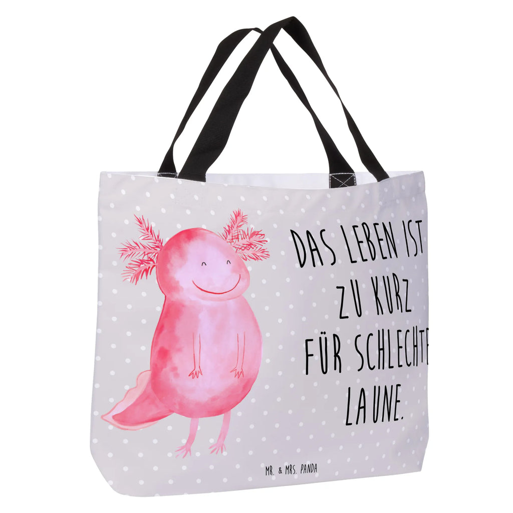 Shopper axolotl Happy carrier bag, beach bag, shopper, large, bag, shopping bag, handle bag, woman, XXL, Axolotl, Axelotl, marine animals, Mexican walking fish, salamander, tail, good mood, amphibian, motivation, axolotl, axolot