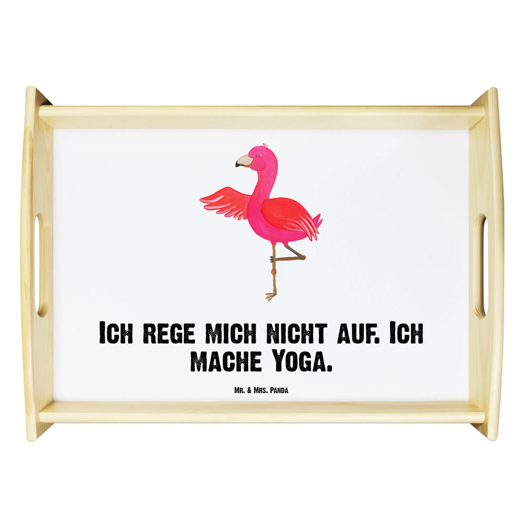 Serviertablett Flamingo Yoga Frühstückstablett, Tablett, Dekotablett, Serviertablett, Küchentablett, Holztablett, Flamingo, Aufregen, Tiefenentspannung, Ärger, Entspannung, Vogel, Namaste, Yoga, Yoga-Übung, Achtsamkeit