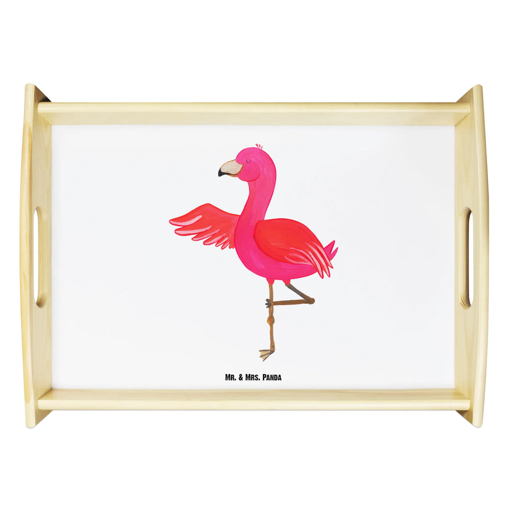 Serviertablett Flamingo Yoga Frühstückstablett, Tablett, Dekotablett, Serviertablett, Küchentablett, Holztablett, Flamingo, Aufregen, Tiefenentspannung, Ärger, Entspannung, Vogel, Namaste, Yoga, Yoga-Übung, Achtsamkeit