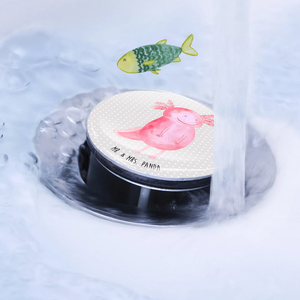 Sink plug axolotl Happy Abflussstöpsel, Waschbecken Stopfen, Ablaufgarnitur, Waschbecken, Stöpsel, Axolotl, Molch, Lurche, Axolot, gute Laune, Motivation, Lurch, Schwanzlurch