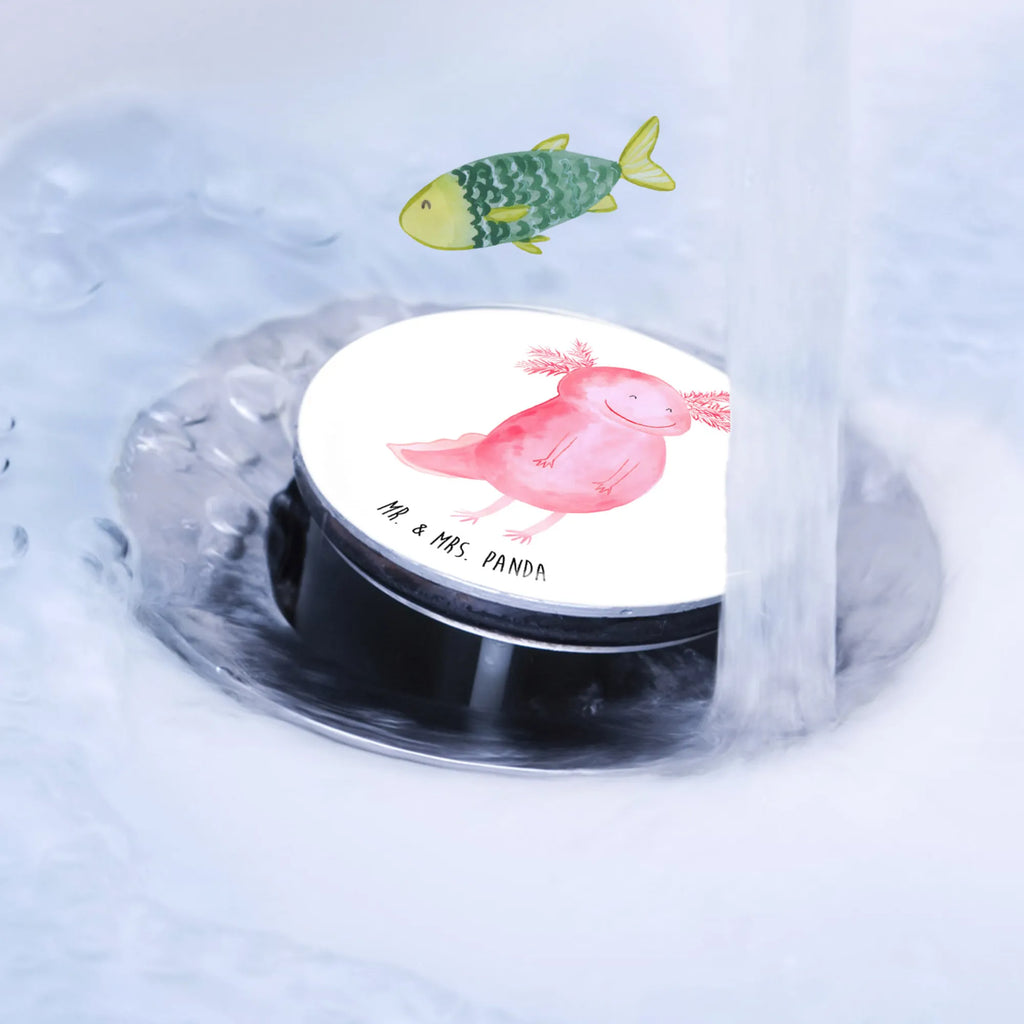 Sink plug axolotl Happy Abflussstöpsel, Waschbecken Stopfen, Ablaufgarnitur, Waschbecken, Stöpsel, Axolotl, Molch, Lurche, Axolot, gute Laune, Motivation, Lurch, Schwanzlurch