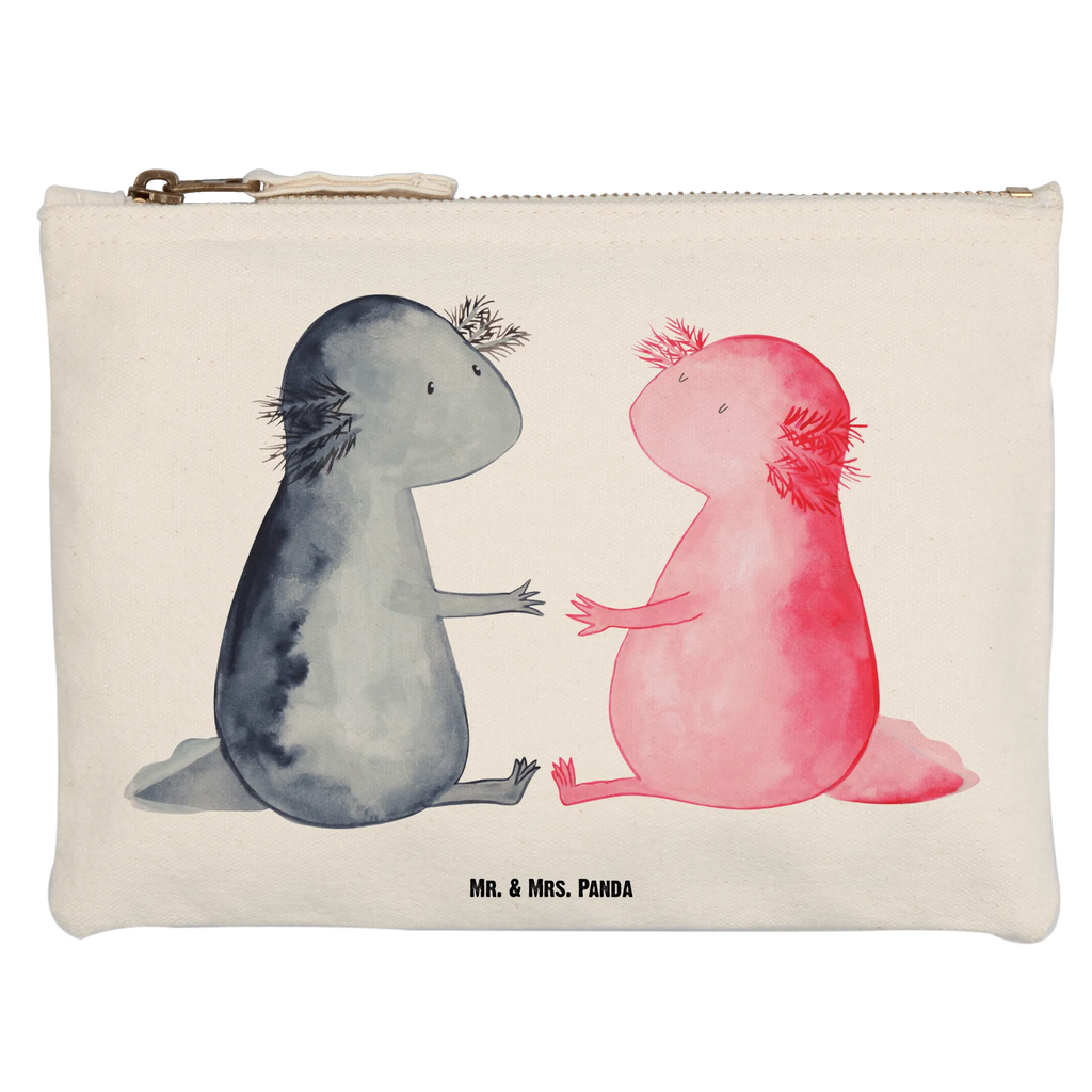 Make-up bag axolotl Love pinsel tasche, Waschbeutel, Waschtasche, Etui, Kulturtasche, pencil case, Kulturbeutel, Kosmetikbeutel, Schminktäschchen, Schminktasche, beauty case, aufbewahrungsbeutel, kosmetiktäschchen, Schminkbeutel, Kosmetiktasche, beauty tasche, Mäppchen, aufbewahrungstasche, Stiftemäppchen, Federmappe, utensilientasche, toiletry bag, Schlampermäppchen, Molch, Axolotl, Liebesbeweis, Liebe, Jahrestag, Lurch, Axolot, Große Liebe, Valentinstag, Lurche, Ehemann, Schwanzlurch, Verlobter, Freund