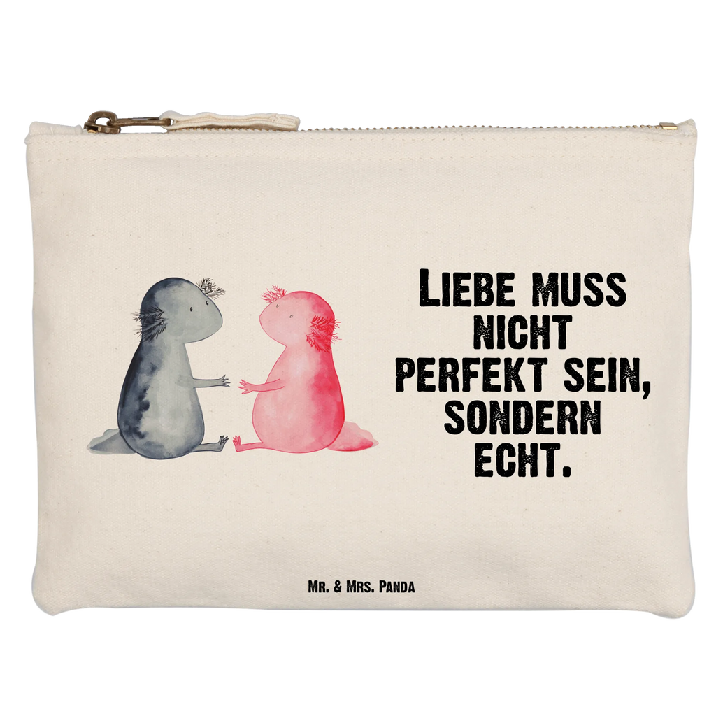 Make-up bag axolotl Love pinsel tasche, Waschbeutel, Waschtasche, Etui, Kulturtasche, pencil case, Kulturbeutel, Kosmetikbeutel, Schminktäschchen, Schminktasche, beauty case, aufbewahrungsbeutel, kosmetiktäschchen, Schminkbeutel, Kosmetiktasche, beauty tasche, Mäppchen, aufbewahrungstasche, Stiftemäppchen, Federmappe, utensilientasche, toiletry bag, Schlampermäppchen, Molch, Axolotl, Liebesbeweis, Liebe, Jahrestag, Lurch, Axolot, Große Liebe, Valentinstag, Lurche, Ehemann, Schwanzlurch, Verlobter, Freund
