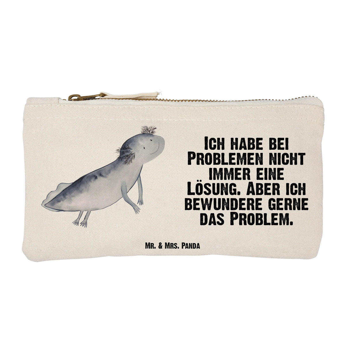 Schminktasche Axolotl Schwimmen Beauty Bag, Federtasche, aufbewahrungstasche, toiletry bag, Waschbeutel, Pouch, beauty tasche, Kosmetikbeutel, pencil case, Waschtasche, Make-Up Tasche, Stiftemäppchen, Kosmetiktasche, Schminkbeutel, Kulturtasche, Baumwollbeutel, Pinseltasche, Mäppchen, kosmetiktäschchen, Schminktasche, Täschchen, Schminktäschchen, Schlampermäppchen, utensilientasche, aufbewahrungsbeutel, beauty case, Schulmäppchen, Stifteetui, Schlamper, Federmappe, Baumwolltasche, Etui, Kulturbeutel, Stoffbeutel, Axolotl, Molch, Problem, Lurch, Probleme, Axolot, Lösungen, Schwanzlurch, Motivation, Lurche
