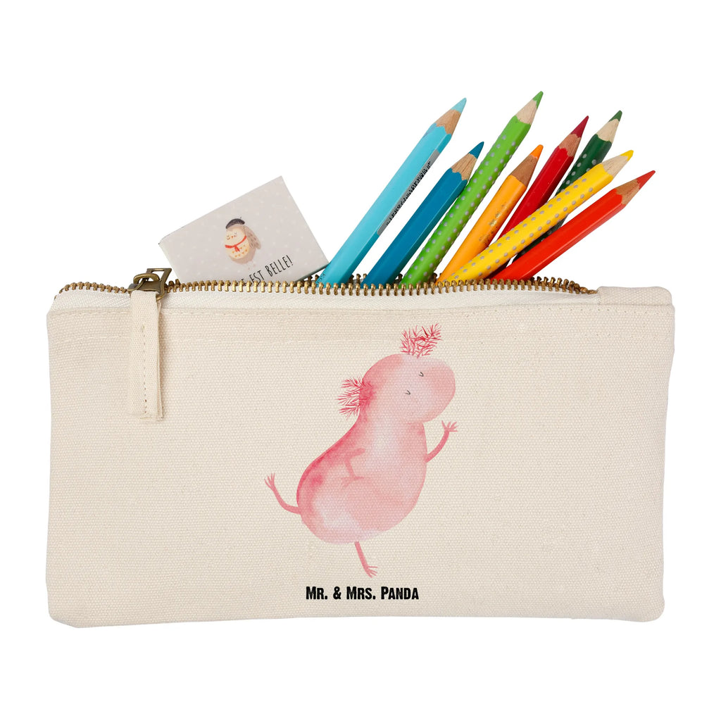 Schminktasche Axolotl Tanzen pencil case, Waschbeutel, Schminktasche, Schminkbeutel, Kosmetiktasche, aufbewahrungstasche, Federmappe, Etui, Mäppchen, kosmetiktäschchen, aufbewahrungsbeutel, Kulturbeutel, pinsel tasche, Kosmetikbeutel, beauty tasche, toiletry bag, Schminktäschchen, utensilientasche, Waschtasche, Stiftemäppchen, beauty case, Kulturtasche, Schlampermäppchen, Molch, Axolotl, Freundin, Verrückt, Lurche, Lurch, Axolot, Schwanzlurch, Beste Freundin, Dachschaden, Sterne