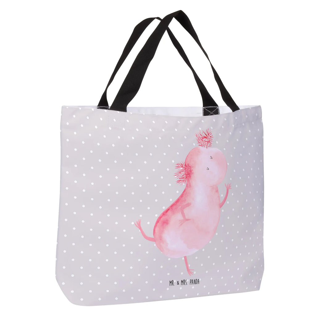 Shopper axolotl Dance Freizeittasche, Beutel, Schulbeutel, Tragebeutel, Einkaufstasche, Strandtasche, Einkaufsbeutel, Tasche, Alltagstasche, Schultasche, Shopper, Axolotl, Molch, Lurch, beste Freundin, Axolot, Freundin, verrückt, Schwanzlurch, Lurche, Sterne, Dachschaden