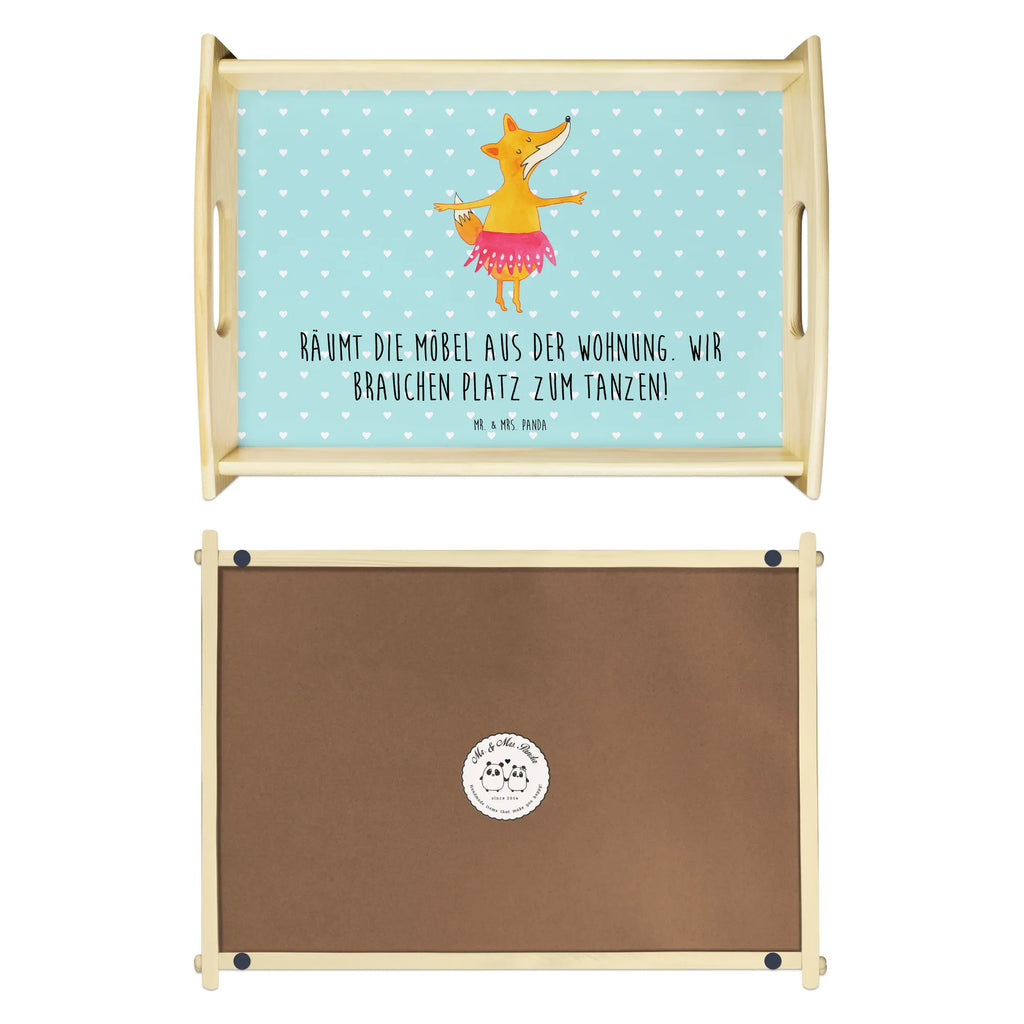 Serviertablett Fuchs Ballerina Serviertablett, Küchentablett, Holztablett, Frühstückstablett, Dekotablett, Tablett, Fuchs, Einladung, Füchsin, Tänzerin, Tanzen, Fuchs Spruch, Ballerina, Ballett, Geburtstag, Party, Füchse