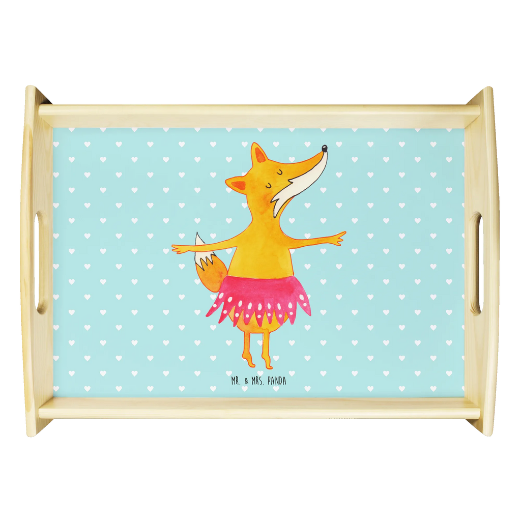 Serviertablett Fuchs Ballerina Serviertablett, Küchentablett, Holztablett, Frühstückstablett, Dekotablett, Tablett, Fuchs, Einladung, Füchsin, Tänzerin, Tanzen, Fuchs Spruch, Ballerina, Ballett, Geburtstag, Party, Füchse