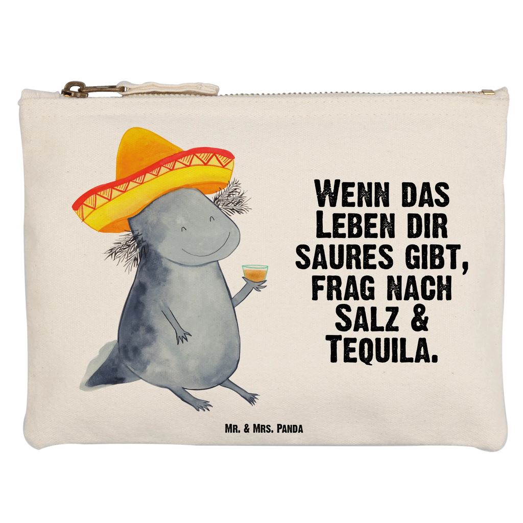 Schminktasche Axolotl Tequila beauty tasche, Waschtasche, Federmappe, beauty case, Schlampermäppchen, Waschbeutel, toiletry bag, Kulturbeutel, Schminktäschchen, Etui, Stiftemäppchen, Kulturtasche, utensilientasche, Mäppchen, aufbewahrungstasche, Schminkbeutel, Kosmetiktasche, kosmetiktäschchen, Schminktasche, pencil case, aufbewahrungsbeutel, Kosmetikbeutel, pinsel tasche, Molch, Axolotl, Spruch, Tequila, Schwanzlurch, Lurch, Zitrone, Mexico, Axolot, Feuerdrache, Mexiko, Lurche, Feuersalamander, Sombrero, Motivation